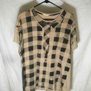 Rogan brand tie print tee